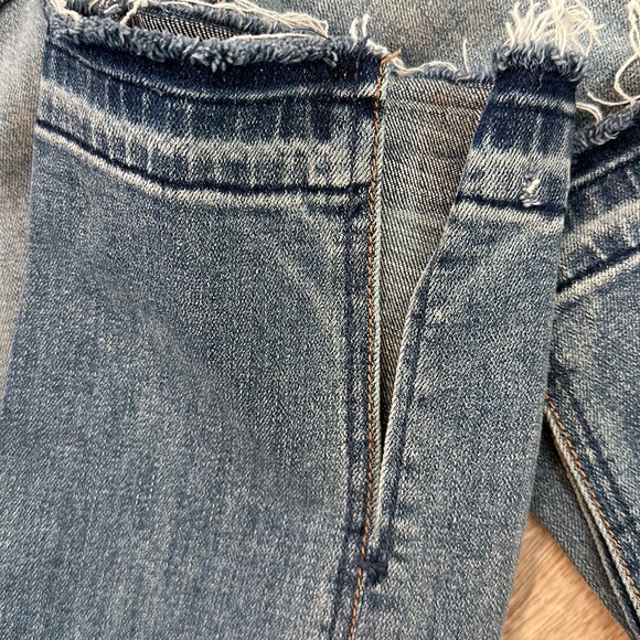 Free People split seam jeans with frayed hem - Picture 4 of 6